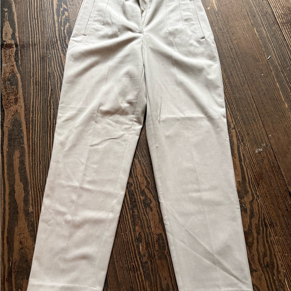 Zara Women’s Light Beige Pants - High Waisted